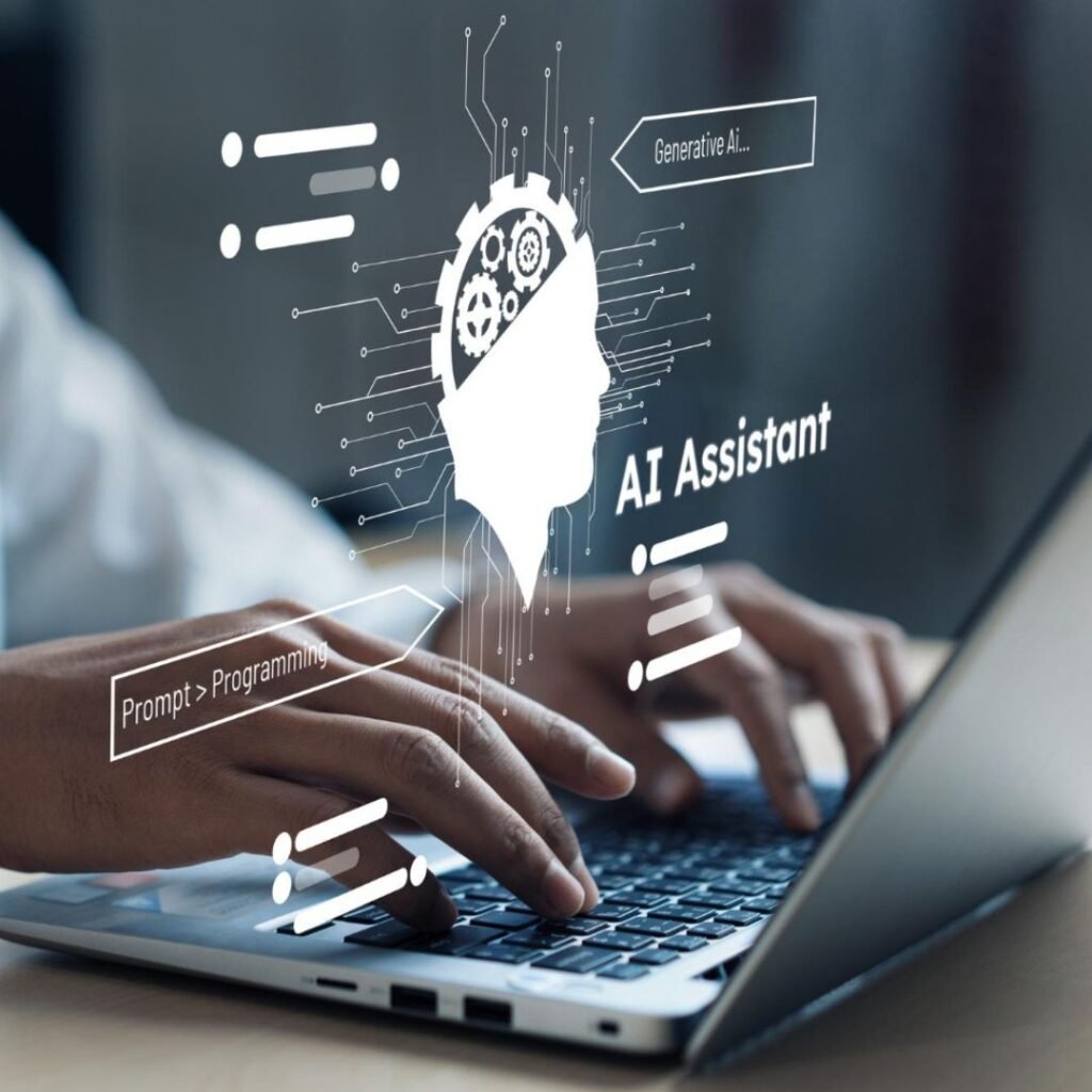 Human interact with AI artificial intelligence brain process generative AI FaaS