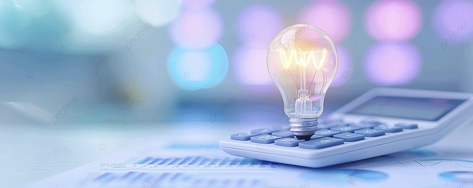 the-electricity-bill-is-a-calculator-and-light-bulb-representing-image